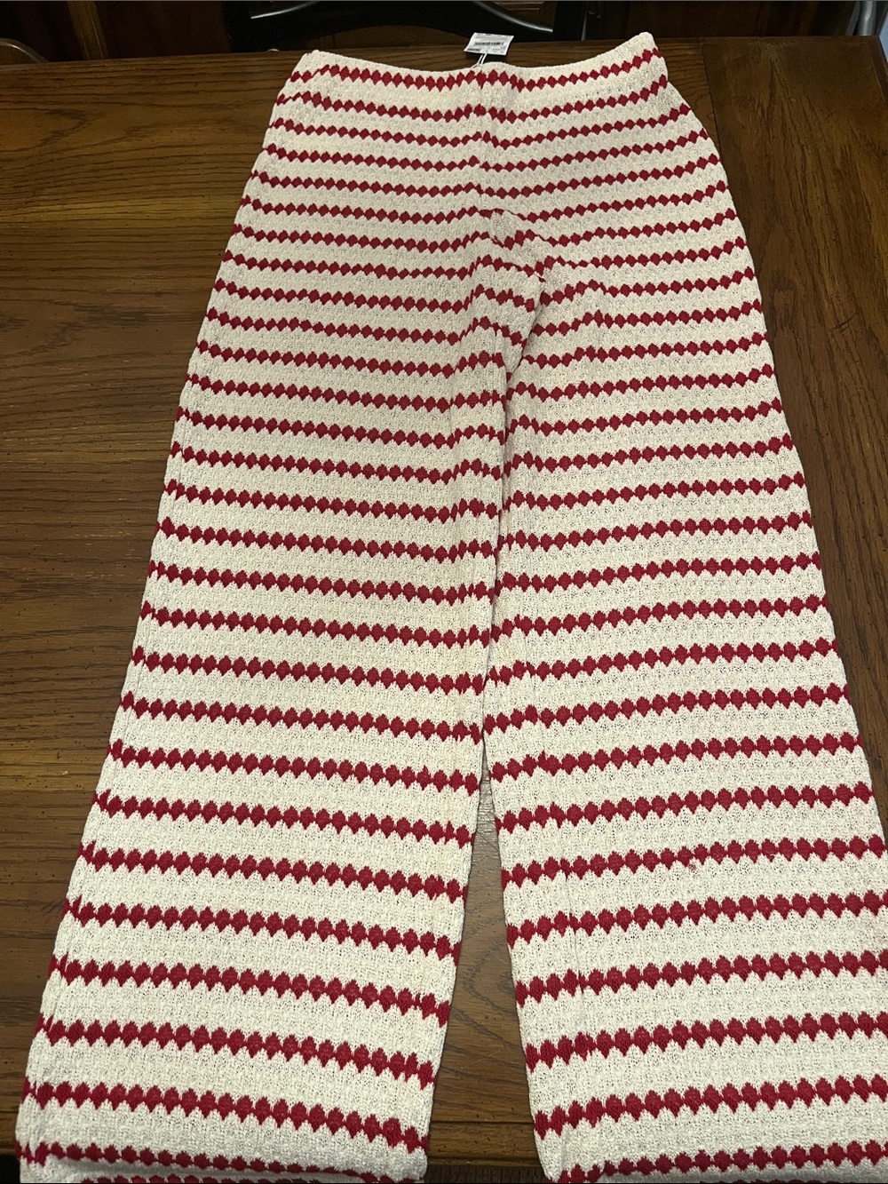 Mango KNITTED PANTS WITH GEOMETRIC‎ PRINT, size medium, new with tags